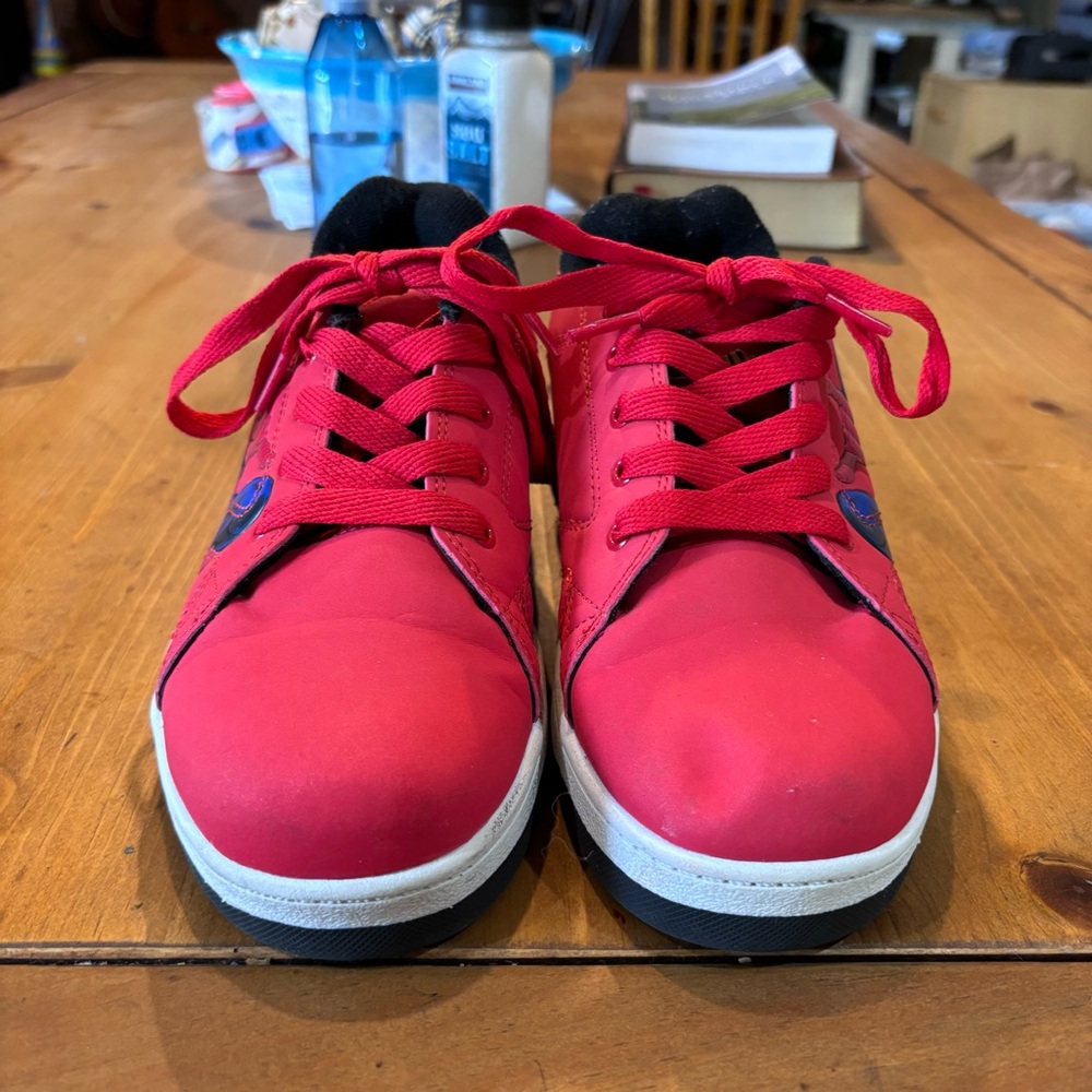 Heelys youth boys wheeled spiderman skate shoes red 5 - Picture 5 of 7